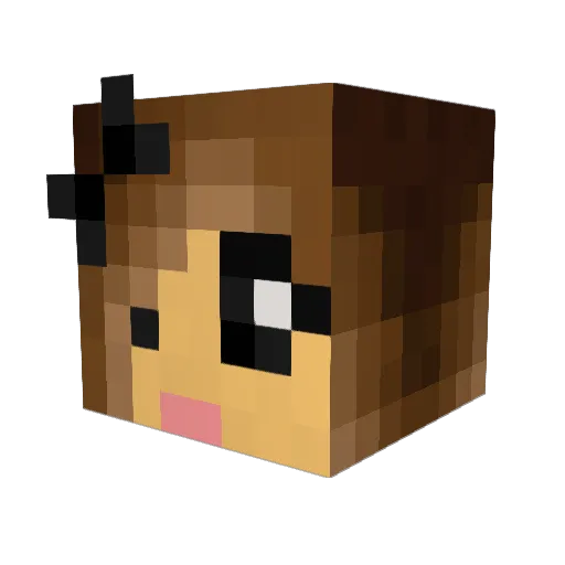 clemdra35 Minecraft avatar head, 3D render