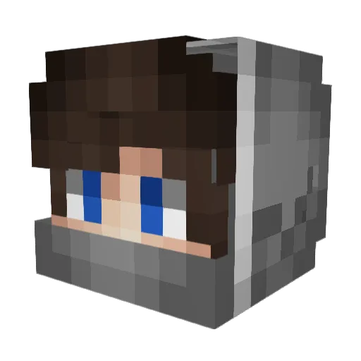 clementDuR Minecraft avatar head, 3D render