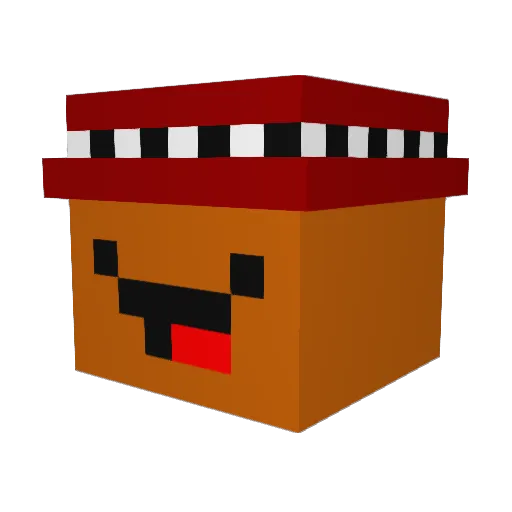 clementay_07 Minecraft avatar head, 3D render