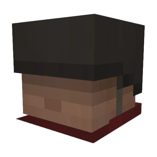 clementess Minecraft avatar head, 3D render