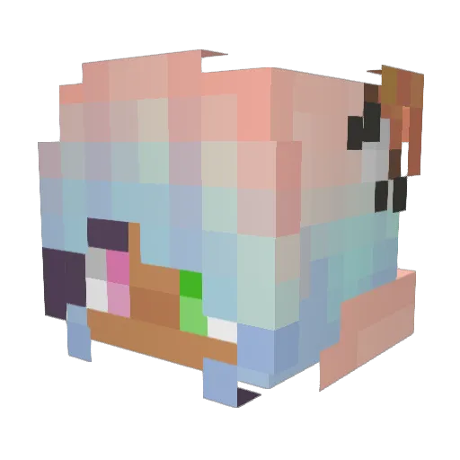 clementine2006 Minecraft avatar head, 3D render