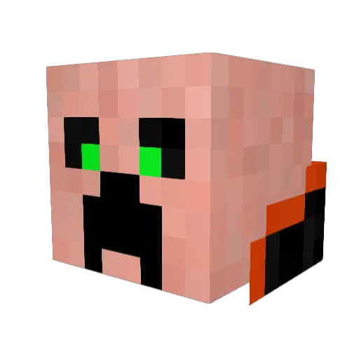 clemgame1 Minecraft avatar head, 3D render