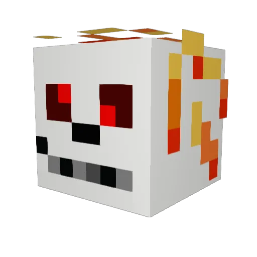 clemort Minecraft avatar head, 3D render