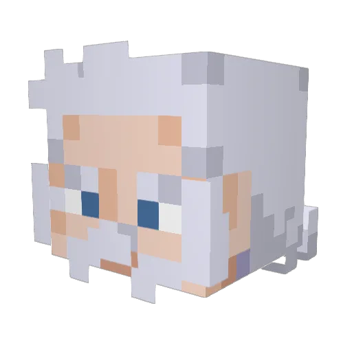 clenarc Minecraft avatar head, 3D render