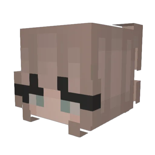 clenchthemcheeks Minecraft avatar head, 3D render