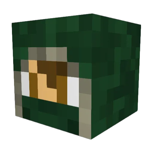 clensy_mc Minecraft avatar head, 3D render