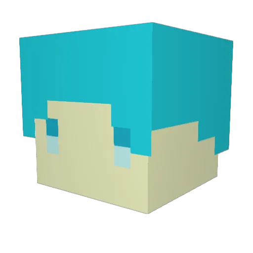 cleo6334 Minecraft avatar head, 3D render