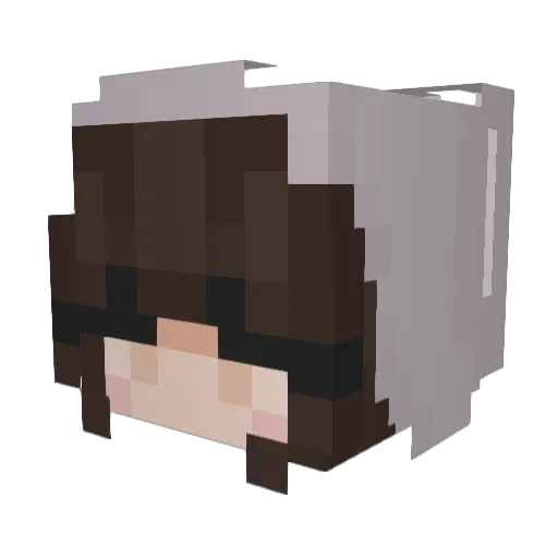 clepa Minecraft avatar head, 3D render