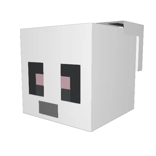clest64 Minecraft avatar head, 3D render