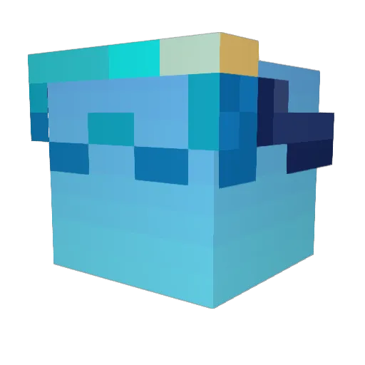 cletz Minecraft avatar head, 3D render