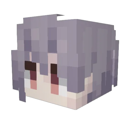 clever77777 Minecraft avatar head, 3D render