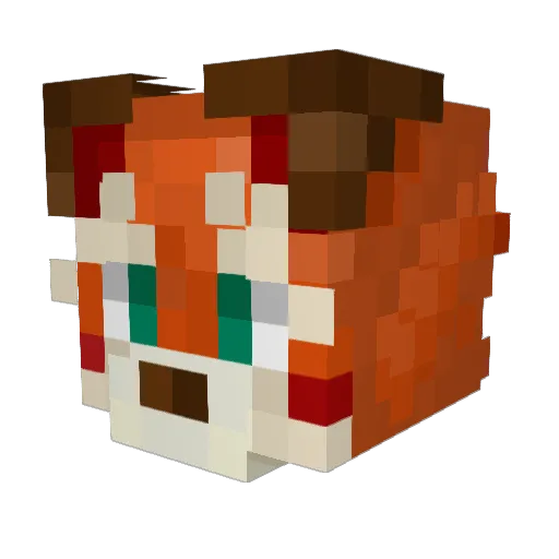 clever_boy1 Minecraft avatar head, 3D render