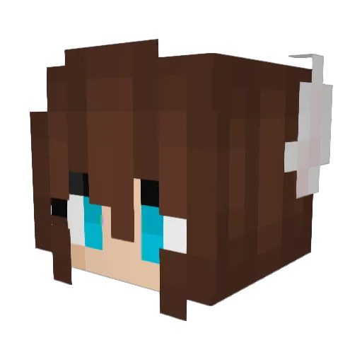 cleverclover Minecraft avatar head, 3D render