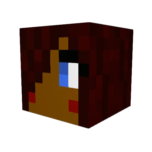 cleverdamn Minecraft avatar head, 3D render