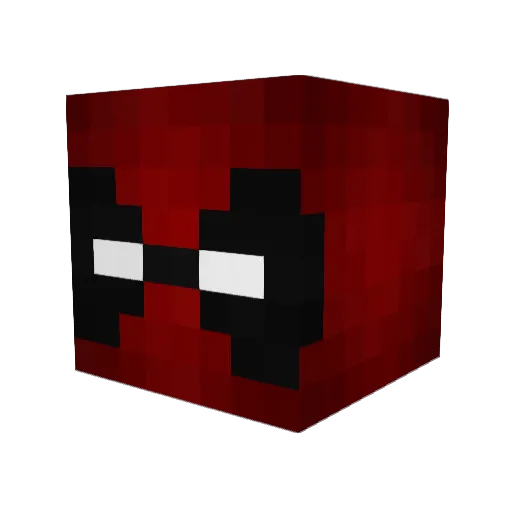 cleverghost Minecraft avatar head, 3D render