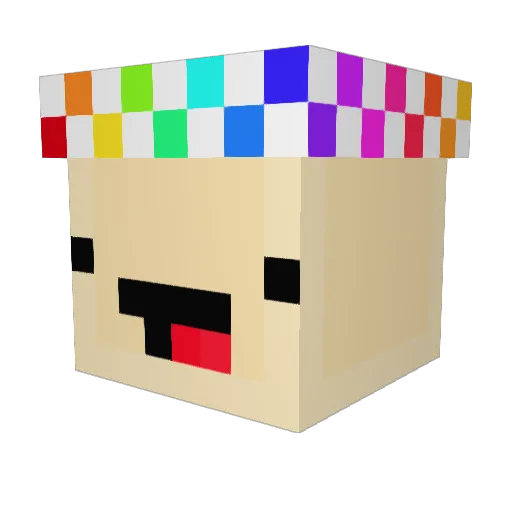 clevermaster Minecraft avatar head, 3D render