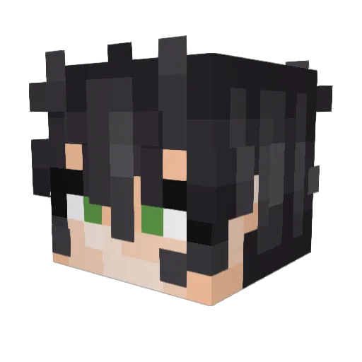 clex_the_best_ Minecraft avatar head, 3D render