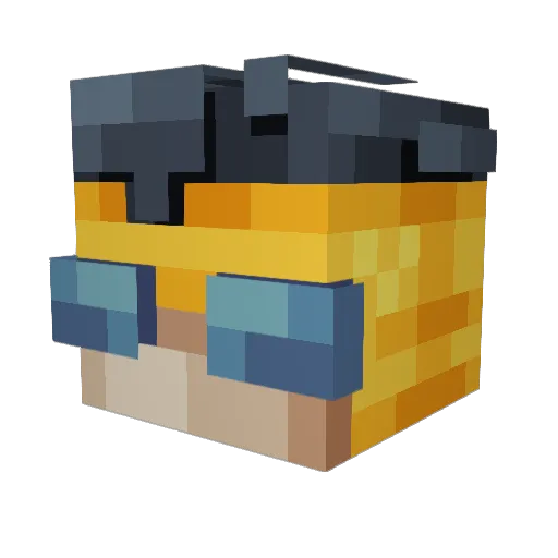 cleytin123 Minecraft avatar head, 3D render