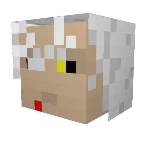 clichE__ Minecraft avatar head, 3D render