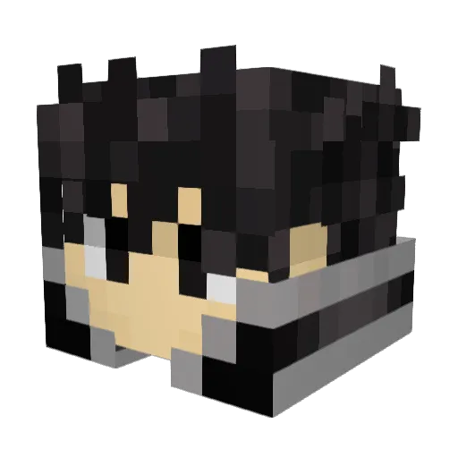 clickclack18 Minecraft avatar head, 3D render