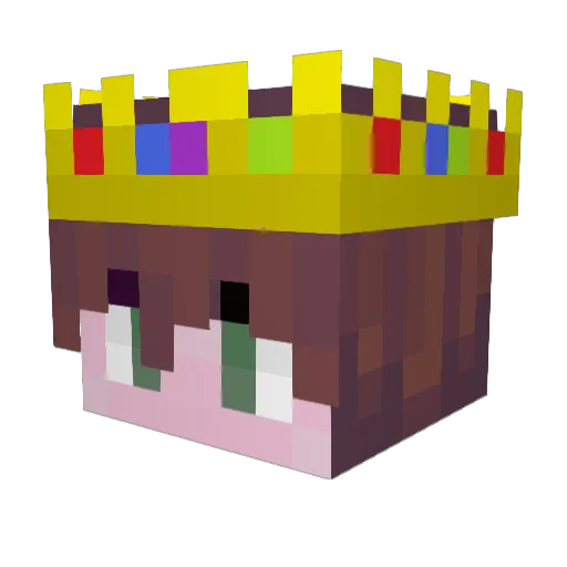 clickzzy Minecraft avatar head, 3D render