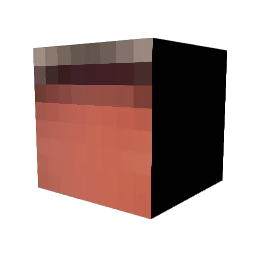 clidesue Minecraft avatar head, 3D render