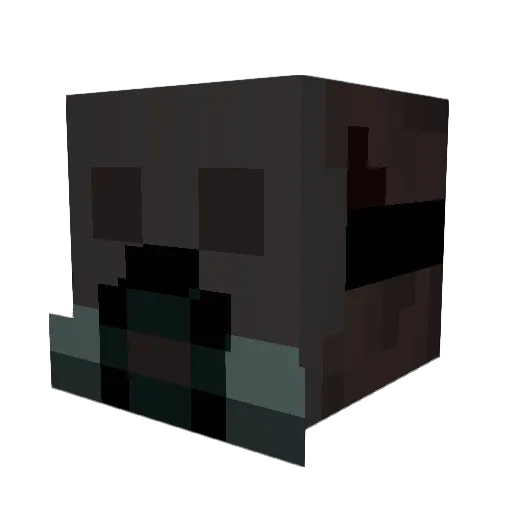 clientmoodds Minecraft avatar head, 3D render