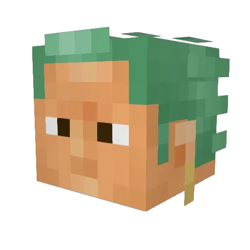 cliffgrinder Minecraft avatar head, 3D render
