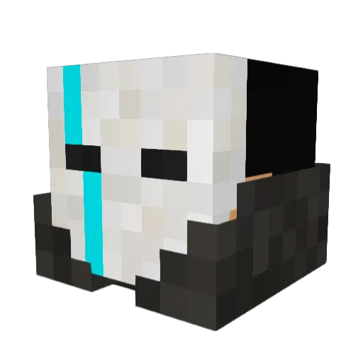 climber131313 Minecraft avatar head, 3D render