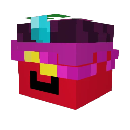clingfde Minecraft avatar head, 3D render