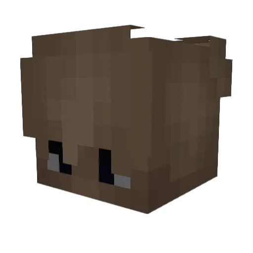 clipchaser Minecraft avatar head, 3D render