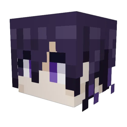clippy5 Minecraft avatar head, 3D render