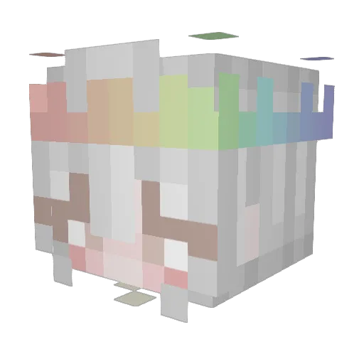clipsedream Minecraft avatar head, 3D render