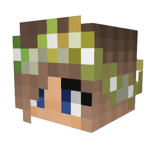 cliqboy Minecraft avatar head, 3D render