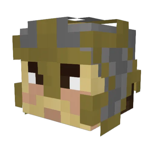 clistheret Minecraft avatar head, 3D render