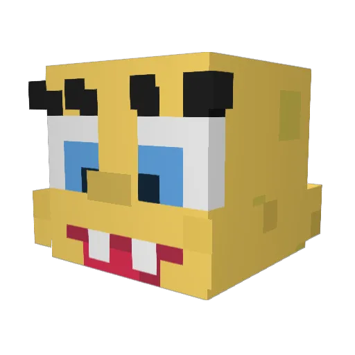 clivacula Minecraft avatar head, 3D render