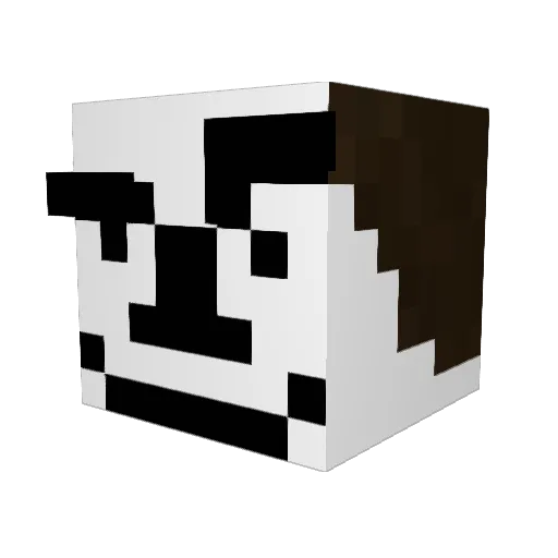 clive_fitzgerald Minecraft avatar head, 3D render