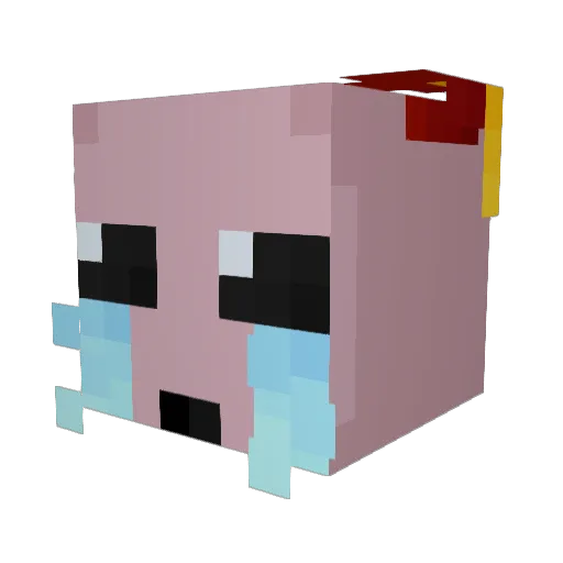 cllemo Minecraft avatar head, 3D render