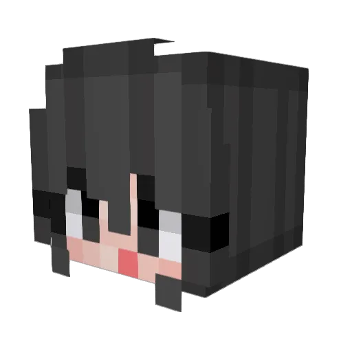 clmiy Minecraft avatar head, 3D render