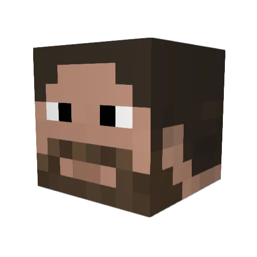 clmncry77 Minecraft avatar head, 3D render