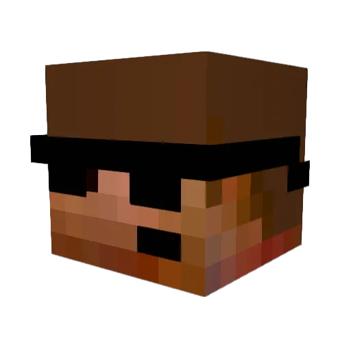 cloatsaccc Minecraft avatar head, 3D render