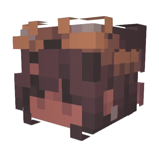 cloaud Minecraft avatar head, 3D render