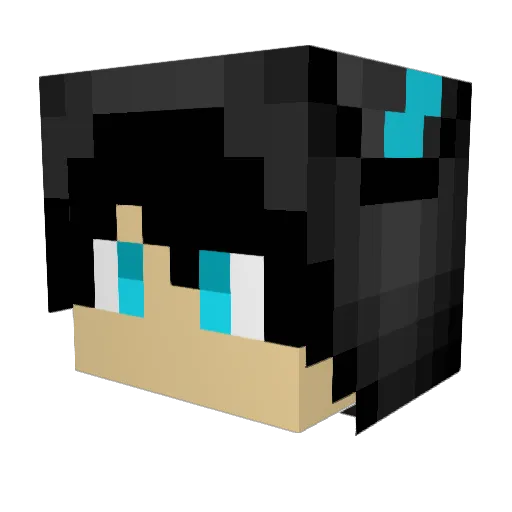 clobberts Minecraft avatar head, 3D render