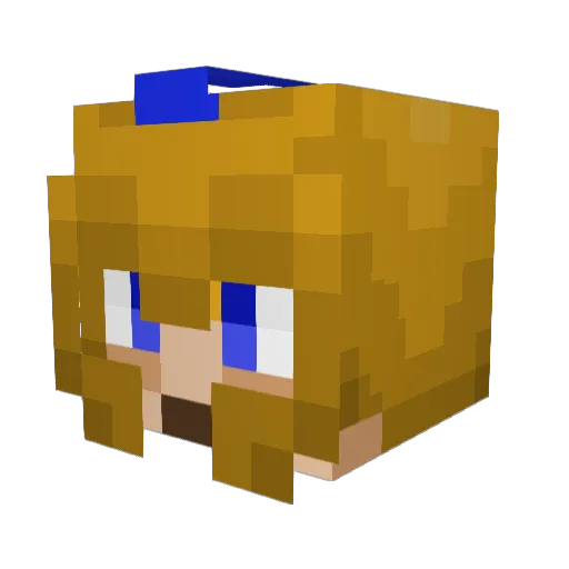clobonculus Minecraft avatar head, 3D render