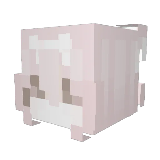 clock77 Minecraft avatar head, 3D render