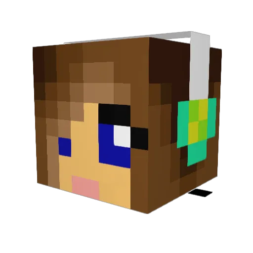 clockwork_potato Minecraft avatar head, 3D render