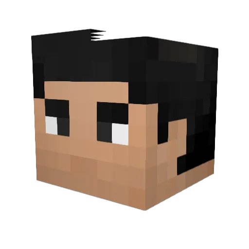 clodros Minecraft avatar head, 3D render