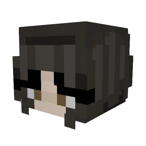 cloeeeeee Minecraft avatar head, 3D render