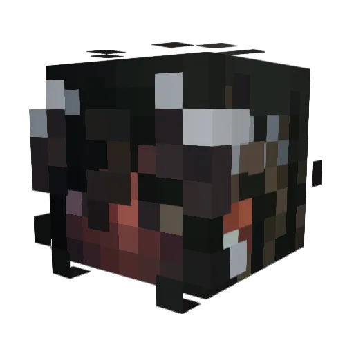 clomsters Minecraft avatar head, 3D render