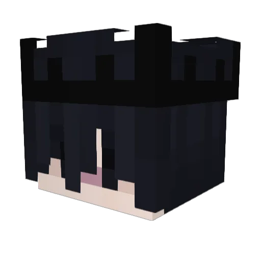 clonazepin Minecraft avatar head, 3D render